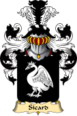French Family Coat of Arms (v.23) for Sicard
