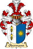 v.23 Coat of Family Arms from Germany for Obermann