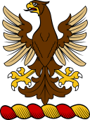 Family crest from Scotland for Acheson (Scotland) Crest - An Eagle Displayed