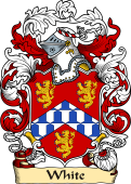 English or Welsh Family Coat of Arms (v.23) for White