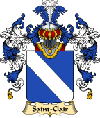 French Family Coat of Arms (v.25) Saint-Clair