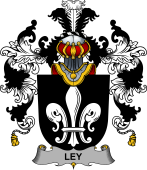 Irish Family Coat of Arms (v.25b) Ley