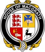 Irish Coat of Arms Badge for the MACGRATH family