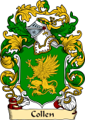 English or Welsh Family Coat of Arms (v.23) for Collen (High-Laver, Essex)