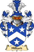 English Coat of Arms (v.23) for the family Hilliard or Hillier