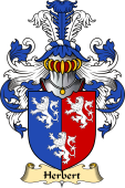 Welsh Family Coat of Arms (v.23) for Herbert (1st Earl of Pembrokeshire)