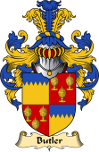 Irish Family Coat of Arms (v.23) for Butler