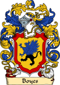 English or Welsh Family Coat of Arms (v.23) for Boyes (or Boys Kent)