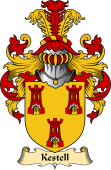 English Coat of Arms (v.23) for the family Kestell