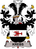 Coat of arms used by the Danish family Krebs
