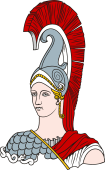 Gods and Goddesses Clipart image: Minerva Bust