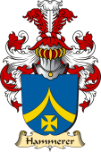 v.23 Coat of Family Arms from Germany for Hammerer