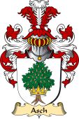 v.23 Coat of Family Arms from Germany for Asch