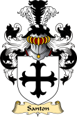English Coat of Arms (v.23) for the family Santon