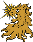 Lion Hd Erased Holding a Compass Star