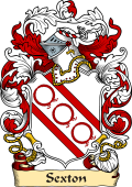 English or Welsh Family Coat of Arms (v.23) for Sexton (London)