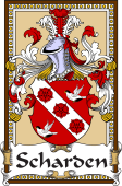 German Coat of Arms Wappen Bookplate  for Scharden