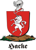 German shield on a mount for Hacke