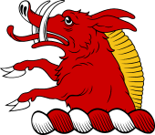 Family crest from Scotland for Redpath (or Ridpath)