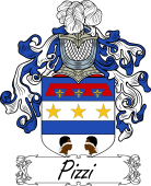 Araldica Italiana Coat of arms used by the Italian family Pizzi