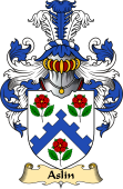 English Coat of Arms (v.23) for the family Aslin