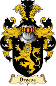 English Coat of Arms (v.23) for the family Brocas