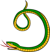Serpent Tail Erect, Embowed, Debruised