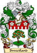 English or Welsh Family Coat of Arms (v.23) for Sweetland (Devonshire)