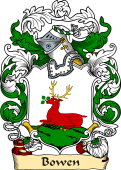 English or Welsh Family Coat of Arms (v.23) for Bowen