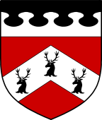 English Family Shield for Woodroff or Woodruff