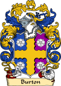 English or Welsh Family Coat of Arms (v.23) for Burton
