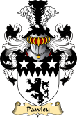 English Coat of Arms (v.23) for the family Pawley