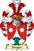 v.23 Coat of Family Arms from Germany for Senger