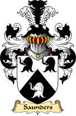 English Coat of Arms (v.23) for the family Saunders