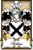 Scottish Coat of Arms Bookplate for Haldane