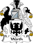 English Coat of Arms for the family Worth
