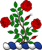 Family crest from Scotland for Stevenson (Hermishiels, co. Lanark)