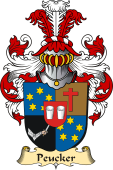 v.23 Coat of Family Arms from Germany for Peucker