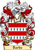 English or Welsh Family Coat of Arms (v.23) for Barbe