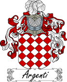 Araldica Italiana Coat of arms used by the Italian family Argenti