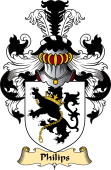 English Coat of Arms (v.23) for the family Philips or Phillips
