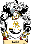 English or Welsh Family Coat of Arms (v.23) for Luke (Bedfordshire, Durham, and Huntingdonshire)