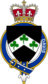 Families of Britain Coat of Arms Badge for: Davis (Ireland)