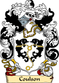 English or Welsh Family Coat of Arms (v.23) for Coulson (ref Berry)