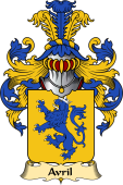 French Family Coat of Arms (v.23) for Avril