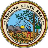 US State Seal for Indiana 1816