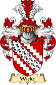 English Coat of Arms (v.23) for the family Wicke