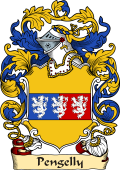 English or Welsh Family Coat of Arms (v.23) for Pengelly (Cornwall)