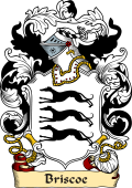 English or Welsh Family Coat of Arms (v.23) for Briscoe (or Brisco Cumberland)