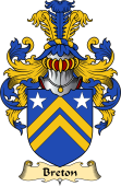 English Coat of Arms (v.23) for the family Breton